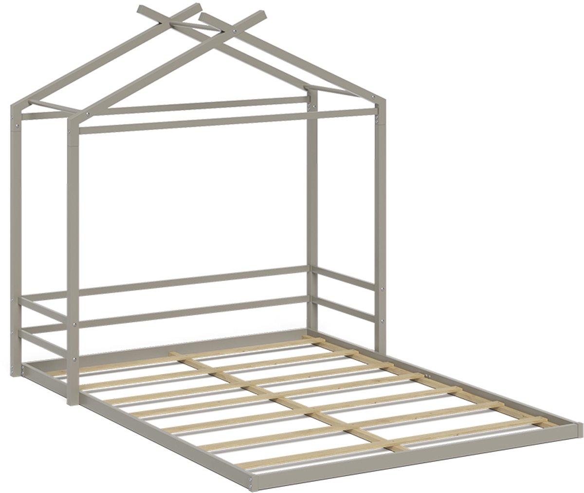 Vitalispa vloerbed Roofy, Grijs, 140x200