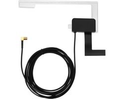SnelShoppen - DAB Digitale Radio Antenne 18 dBi Geamplificeerd voor Auto, Compatibel met DAB+ voor Helder Ontvangst, Adapter voor Auto Radio, 5-12 V
