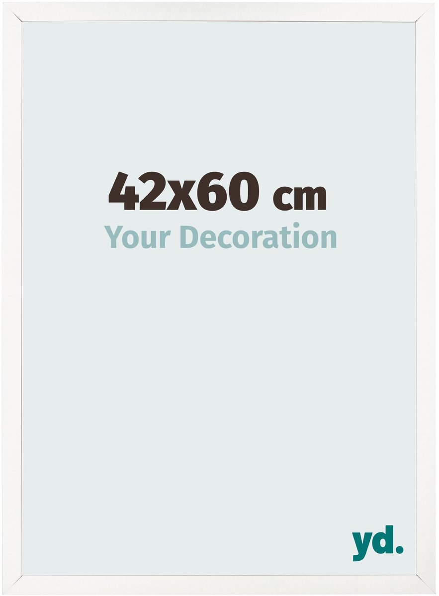 Your Decoration - Fotolijst 42x60 cm - MDF - Wit Hoogglans - Bologna