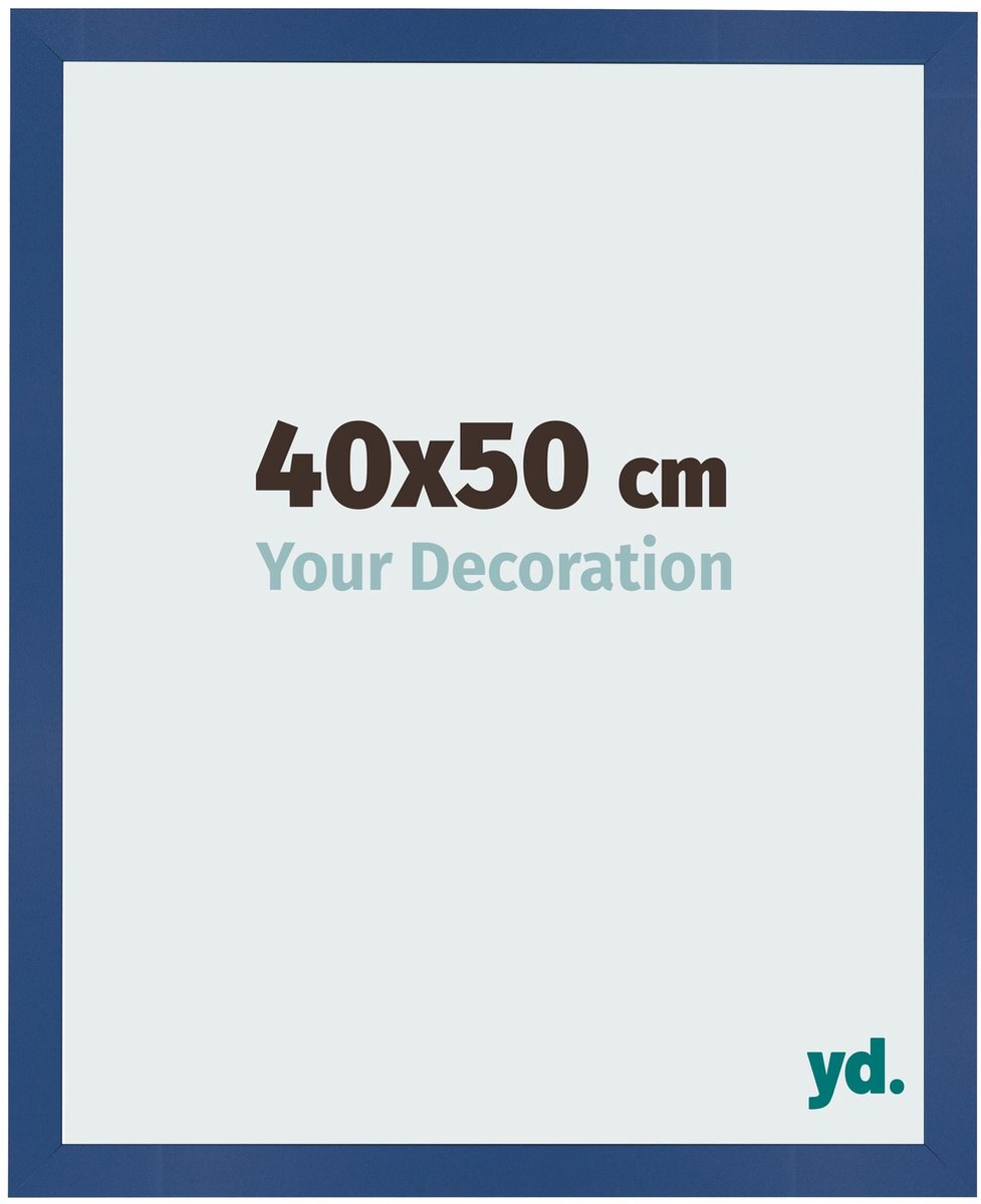 Your Decoration - Fotolijst 40x50 cm - MDF - Donkerblauw - Bologna