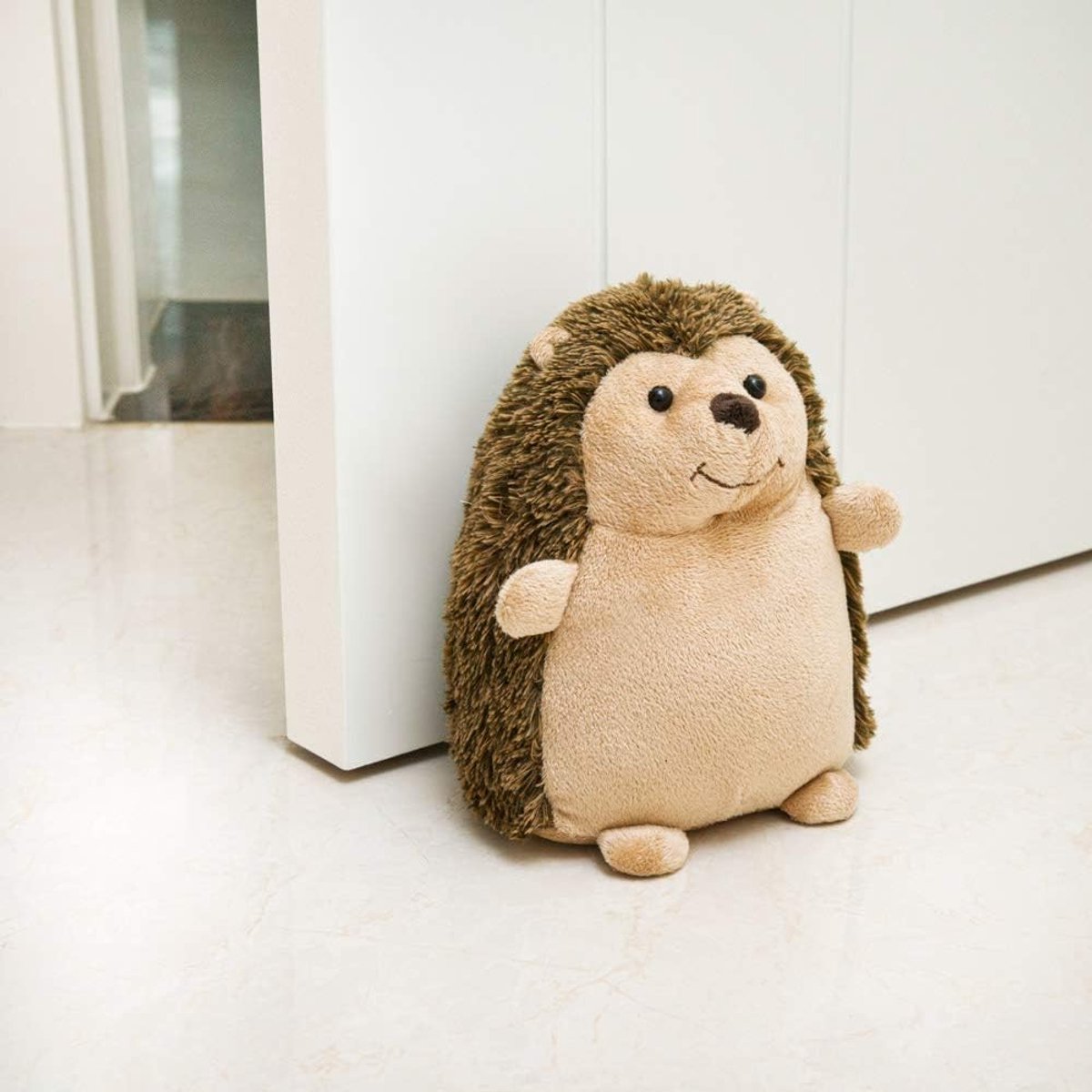 Deurstopper Dier - Stoffen Stopper - Deuren Open Houden - Met Zand Gevuld - 16x14x21cm - Hedgehog