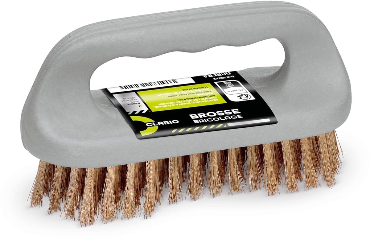 Thijox - Metalen Borstel met Goede Grip - 100% Messing Staal - Perfect voor Hout, Steen, Cement en Metaal - Renovatie en Accentuerend Gebruik - Gemaak