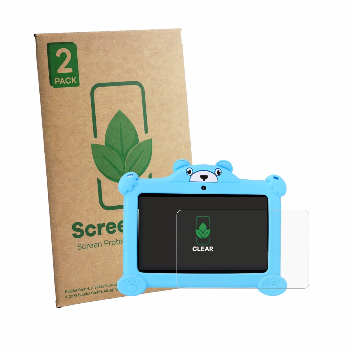 2 Stuks Screenprotector voor OYAJIA C88 7" - Hoogwaardige Beschermfolie transparant