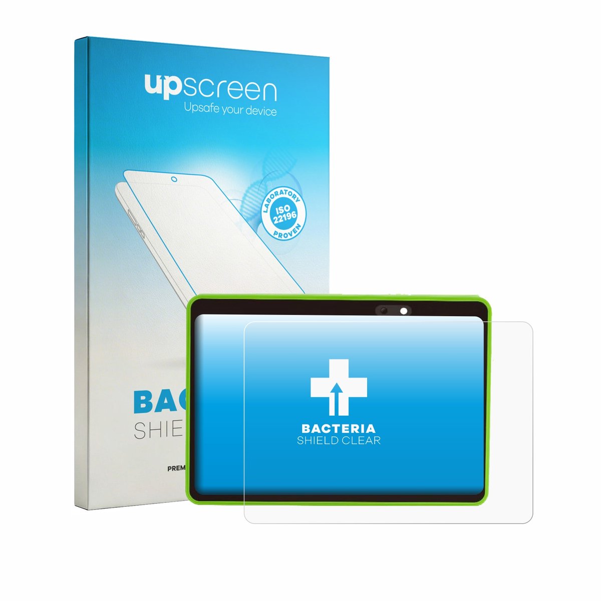 upscreen - Screenprotector voor hahaland Baby Tablet 35847-0 - Folie Beschermfolie transparant antibacterieel