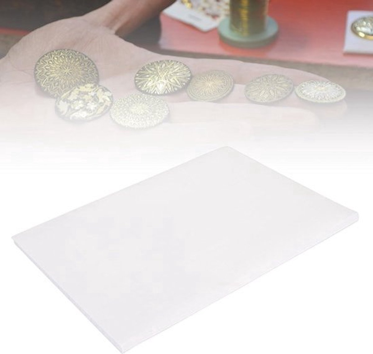 Lamineerfolie A4 Formaat 50 Vellen Waterdicht Holografisch Koud Lamineerfolie Krasbestendig voor het maken van kleine reclamebadges (Heldere Film)