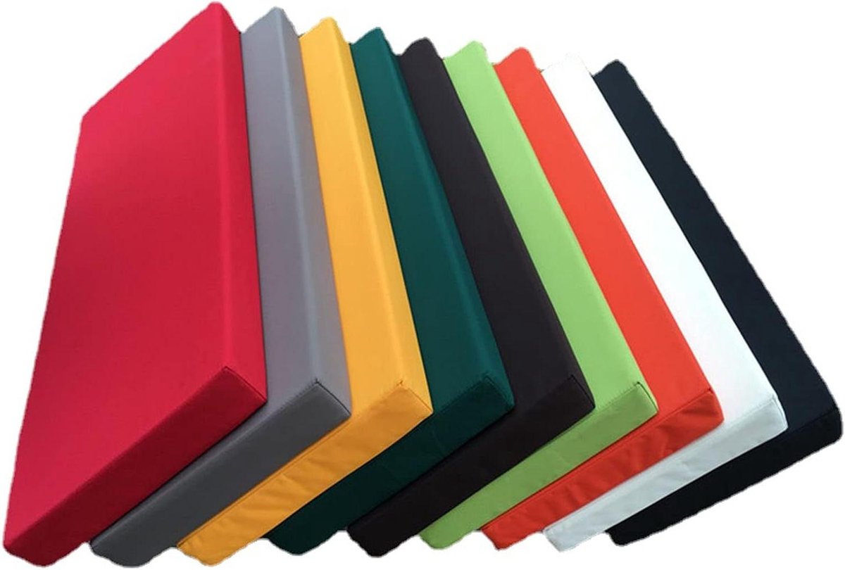 Bank Kussen - Zitkussen Outdoor - Comfortabel Zitten - Waterafstotend - 140x40x8 cm - Zwart