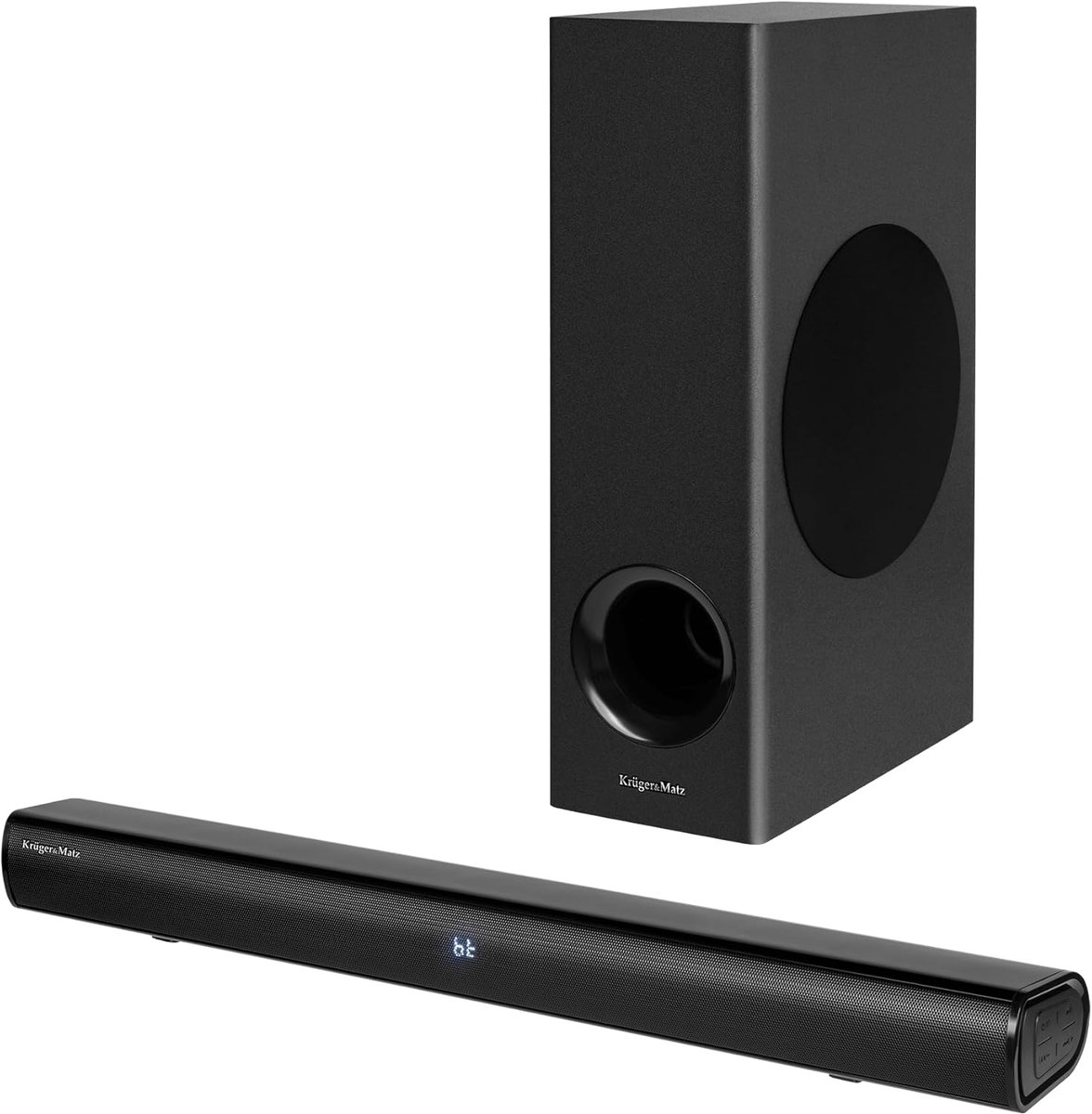 SnelShoppen - Soundbar 2.1 met Bluetooth 5.3, 2x8W, 20W Subwoofer, Compact en Elegante Geluidsinstallatie voor TV en PC