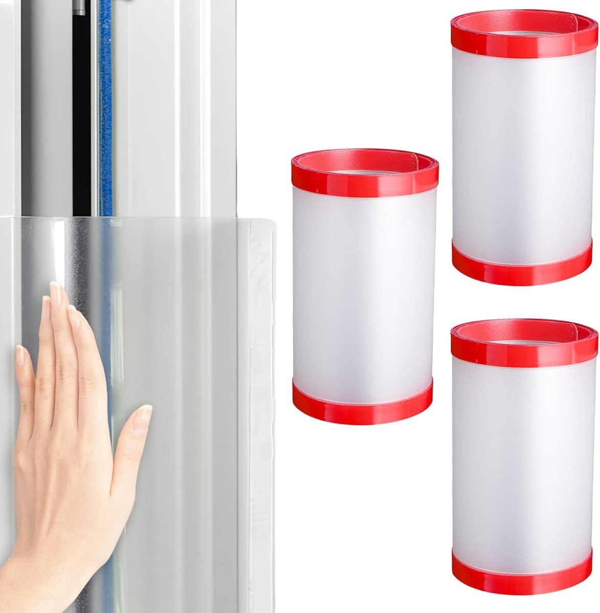 SnelShoppen - Finger clamp protection voor kinderen - 3 stuks zelfklevende deurklem bescherming - matte transparante safety protectors voor scholen en