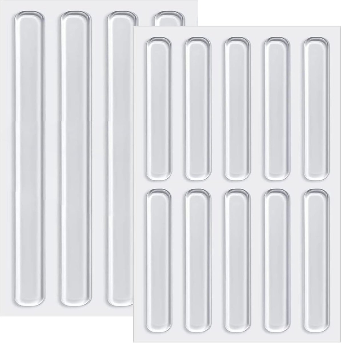SnelShoppen - 14pcs Transparante Siliconen Meubelpads, Zelfklevende Bumpers voor Keuken, Kasten en Deuren - 6.3cm en 15cm Beschermers van Hoogwaardige