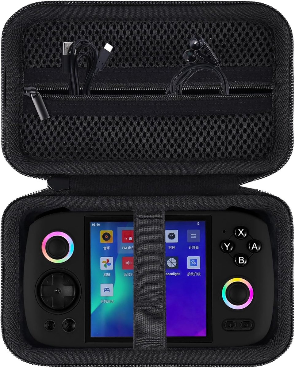 SnelShoppen - Hard Case voor Handheld Game Console, Beschermende Opbergtas voor 3.9 inch IPS Scherm, Waterdicht, Stofdicht, Zwart