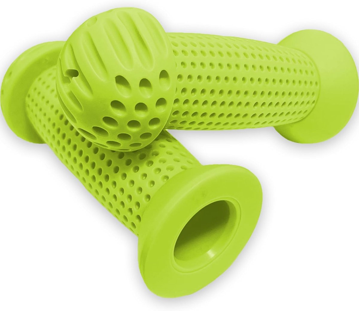 SnelShoppen - Kinderfiets Handvatten, Ergonomische Rubber Fiets Grips, Antislip voor Kinderfiets, 100 mm, Zwart, Ideaal voor Stadsfietsen, Scooter, Tr