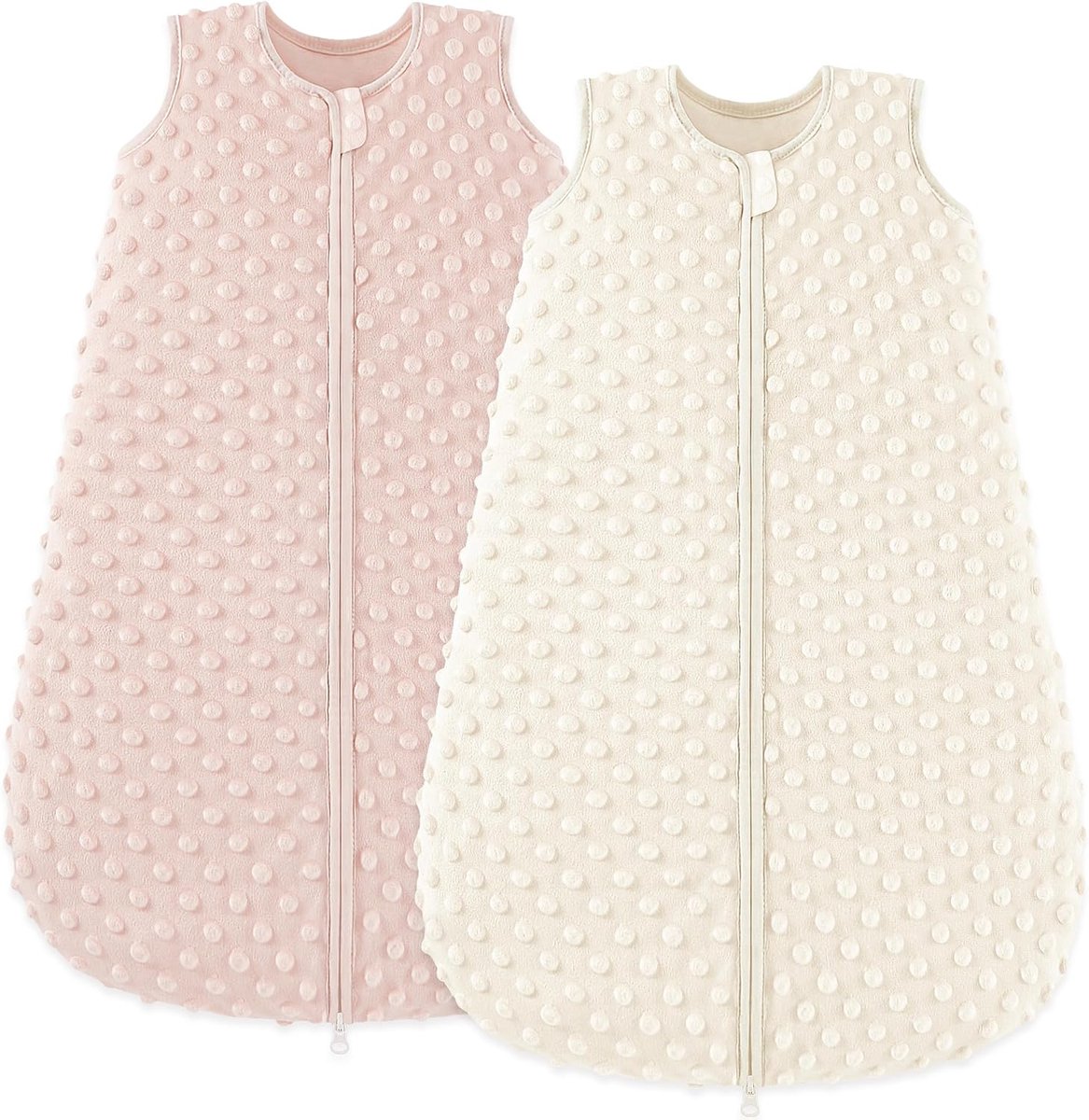 SnelShoppen - Baby Slaapzak 1.5 Tog Set van 2 - Winter Slaapzak voor Jongens en Meisjes - Roze 78 cm - Ideaal voor Herfst en Winter - Comfortabel en V