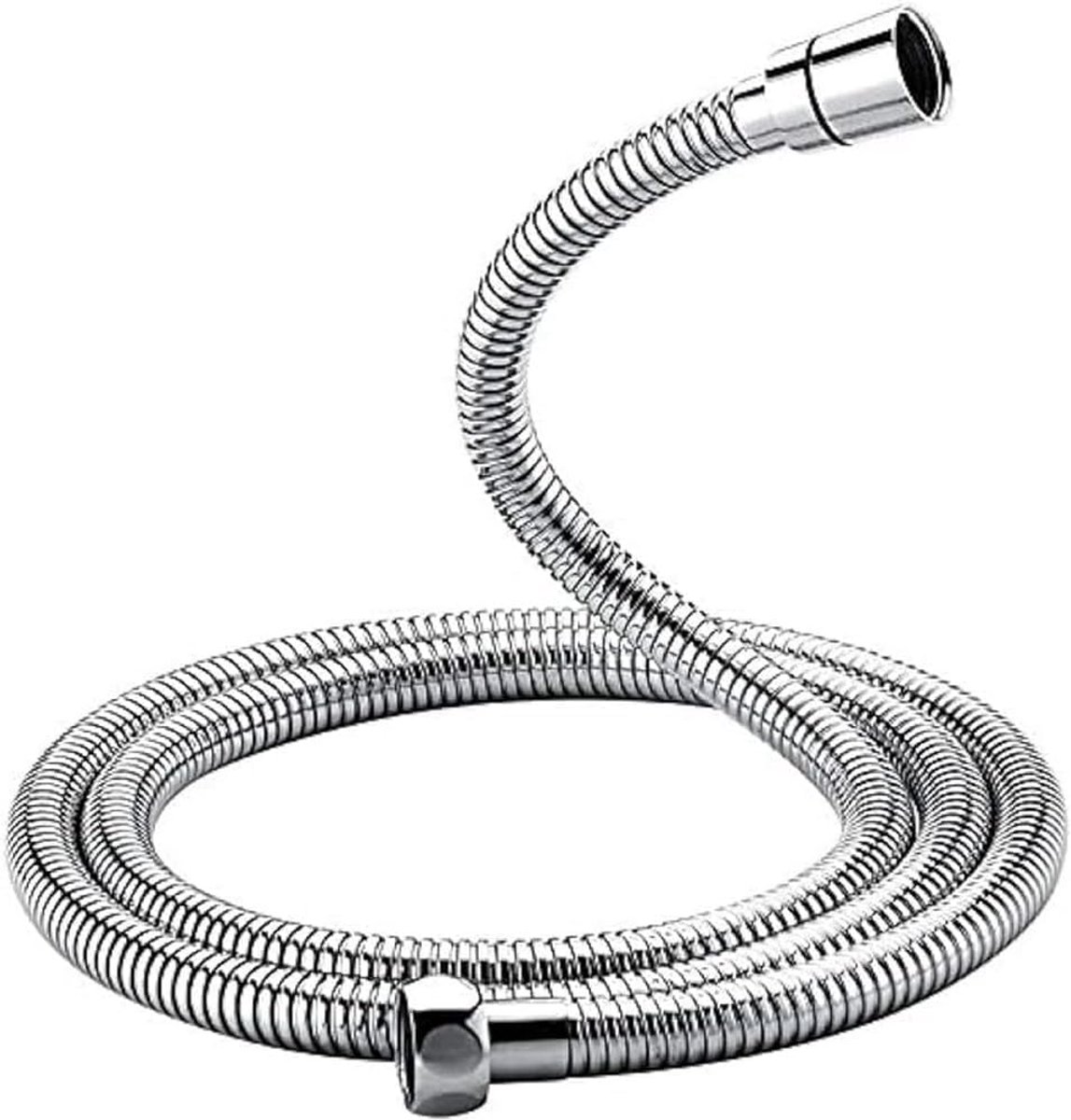 SnelShoppen - Doucheslang 3m Roestvrij Staal, Anti-Kink, Lekvrij, Universele G1/2 inch Aansluiting, Verchroomde Afwerking, Messing Connectors voor Bad