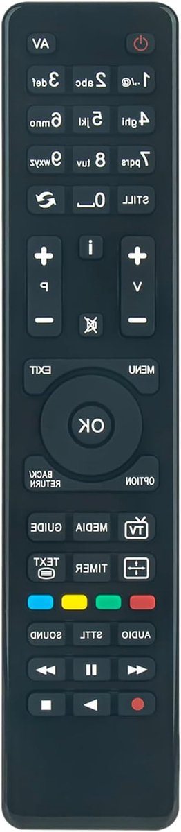 Vervangende Afstandsbediening - Universeel Bedieningspaneel - TV Bediening - Direct Gebruiksklaar - 10 Meter Bereik - Zwart
