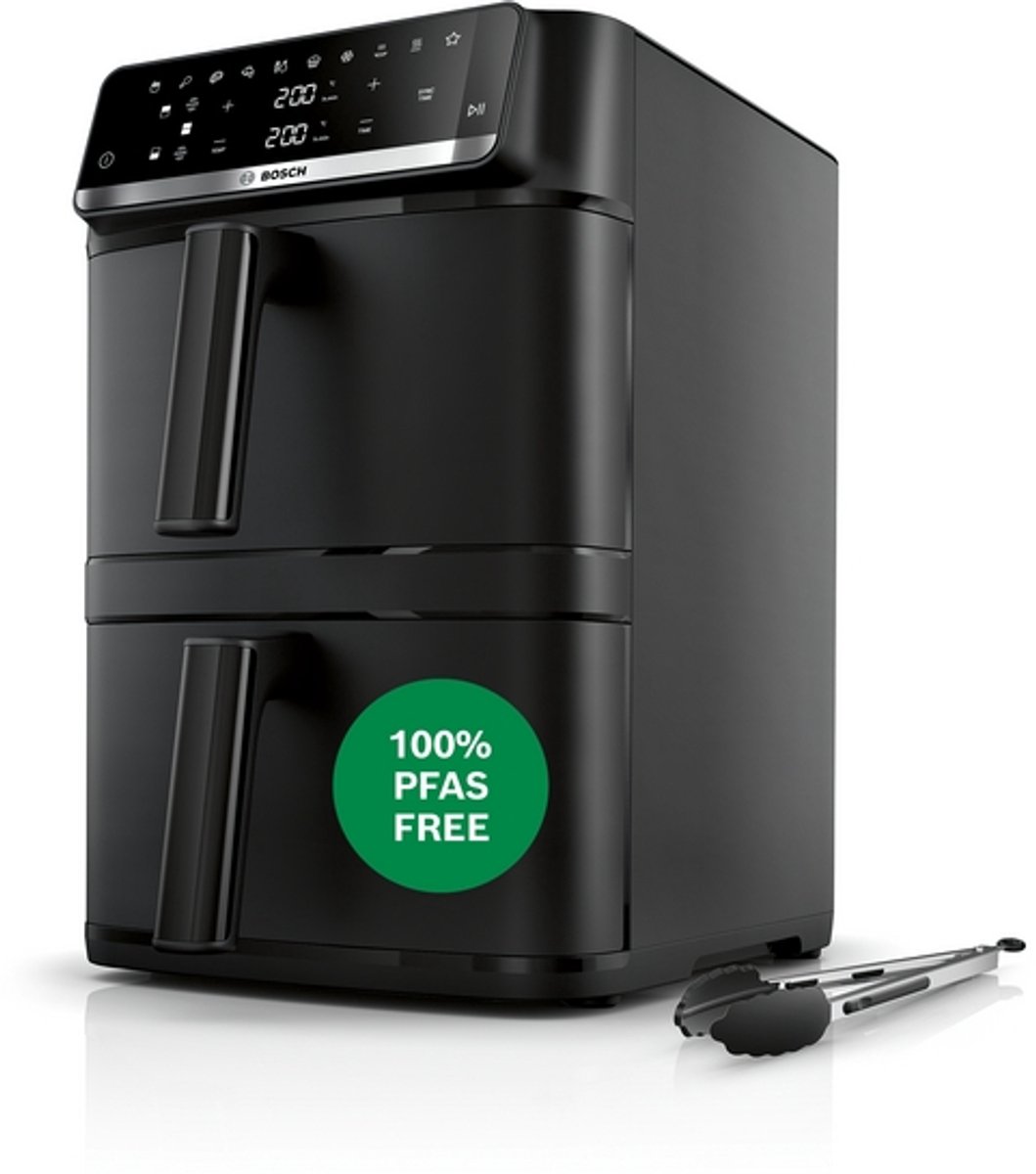 Serie 6 Double Stack Drawer Air Fryer Zwart MAFD661B7