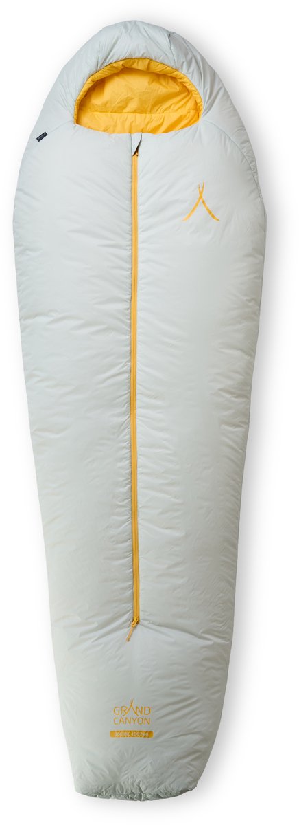 GRAND CANYON Schlafsack Bourke 190 PRO Schlafsack – 3-Jahreszeiten Mumien-Schlafsack mit Kapuze, Thermokragen und Center-Reißverschluss