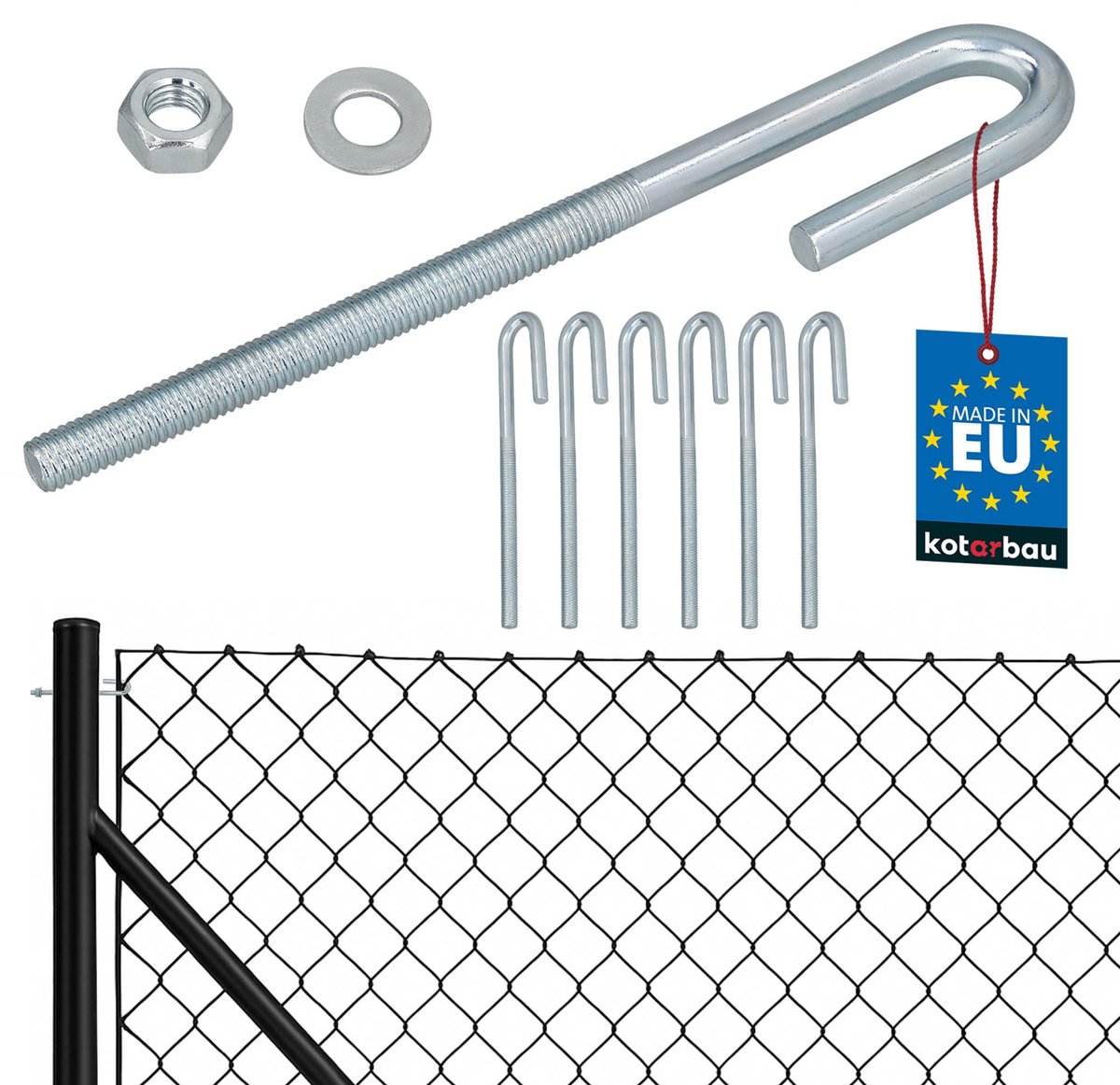 KOTARBAU 6 Stuks Draadspanner van Verzinkt Staal M8, Kabelspanner, Hekspanners