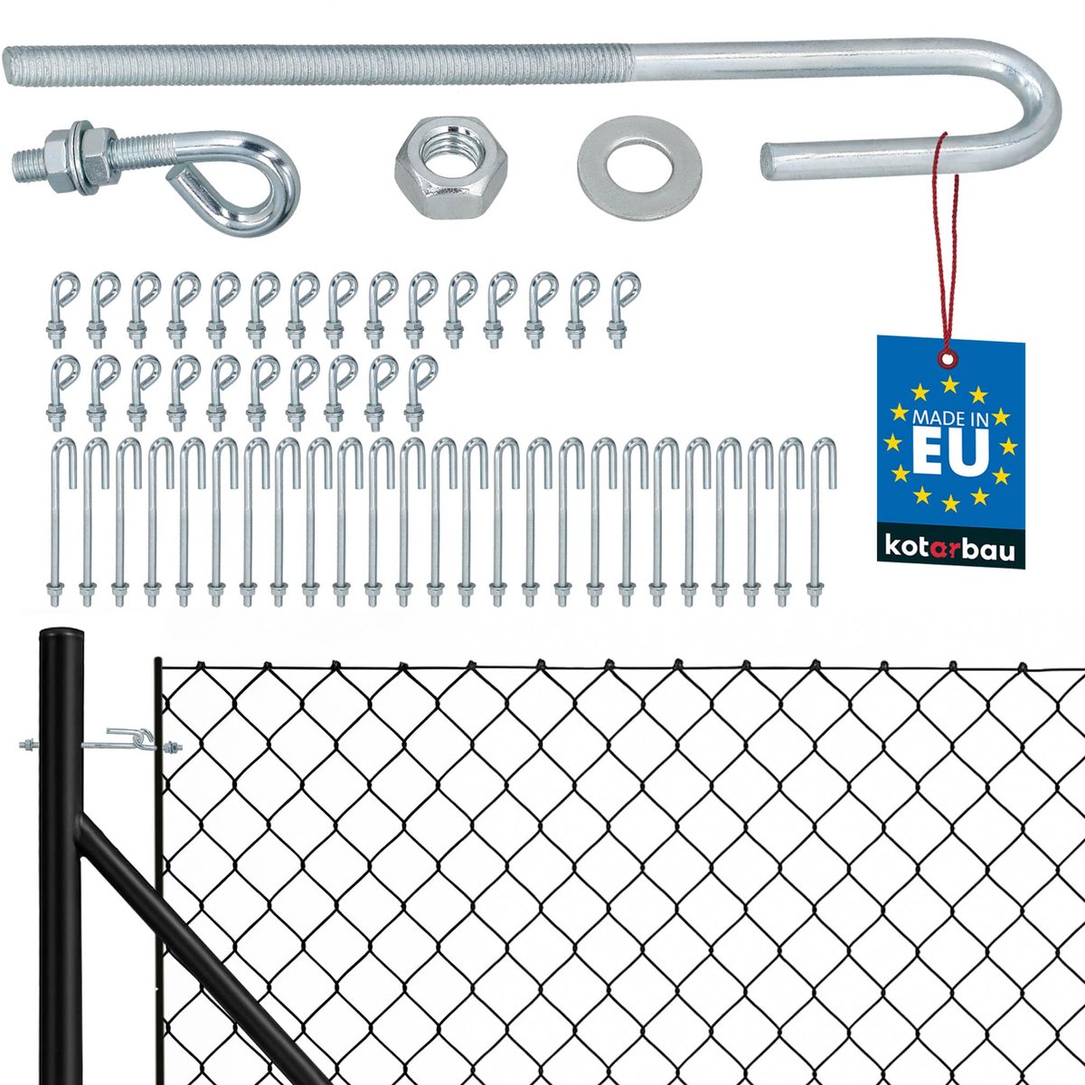 KOTARBAU 25 Stuks Draadspanner M6, Kabelspanner, Spanner van Verzinkt Staal