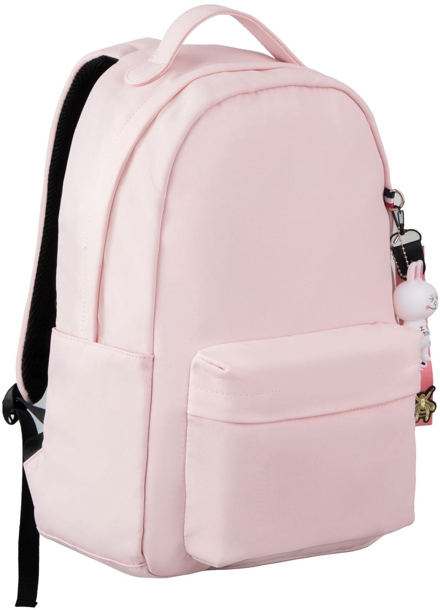 Stijlvolle Slanke Rugzak - Minimalistische Laptoprugzak voor School en Kantoor - Compacte Daypack - 42 x 30 x 3.5 cm - Roze