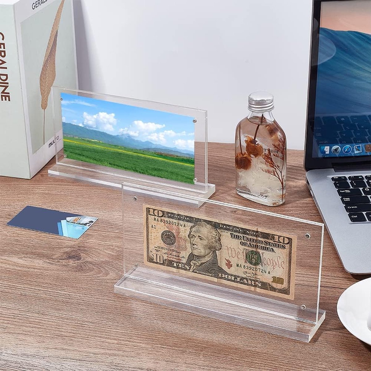 4 Pcs Acryl Dollar Bill Houder Geld Mouw Voor Rekeningen Papier Geld Valuta Houder Voor Collectors Card Display Stand