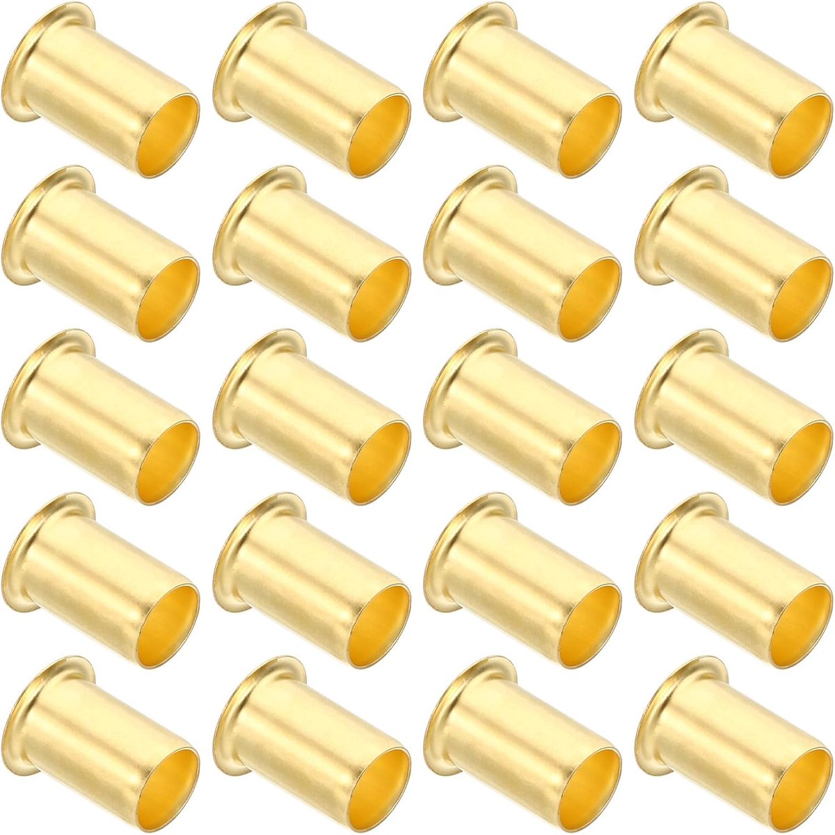 Messing Compressie Insert, 40 Pack 12mm OD x 9mm ID Tube Insert Tube Ondersteuning Compressie Fitting Assortiment Kit voor Water Olie Luchtpijp