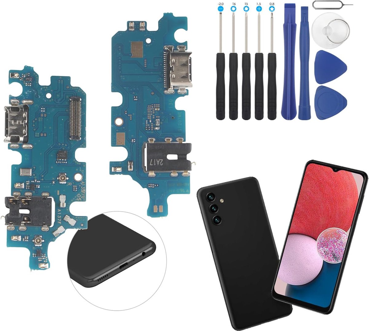 Oplaadaansluiting compatibel met Samsung Galaxy A13 4G A137 USB dock-connector voor Samsung Galaxy A13 4G A137F flexibele kabel oplaadpoort oplaadpoort vervanging