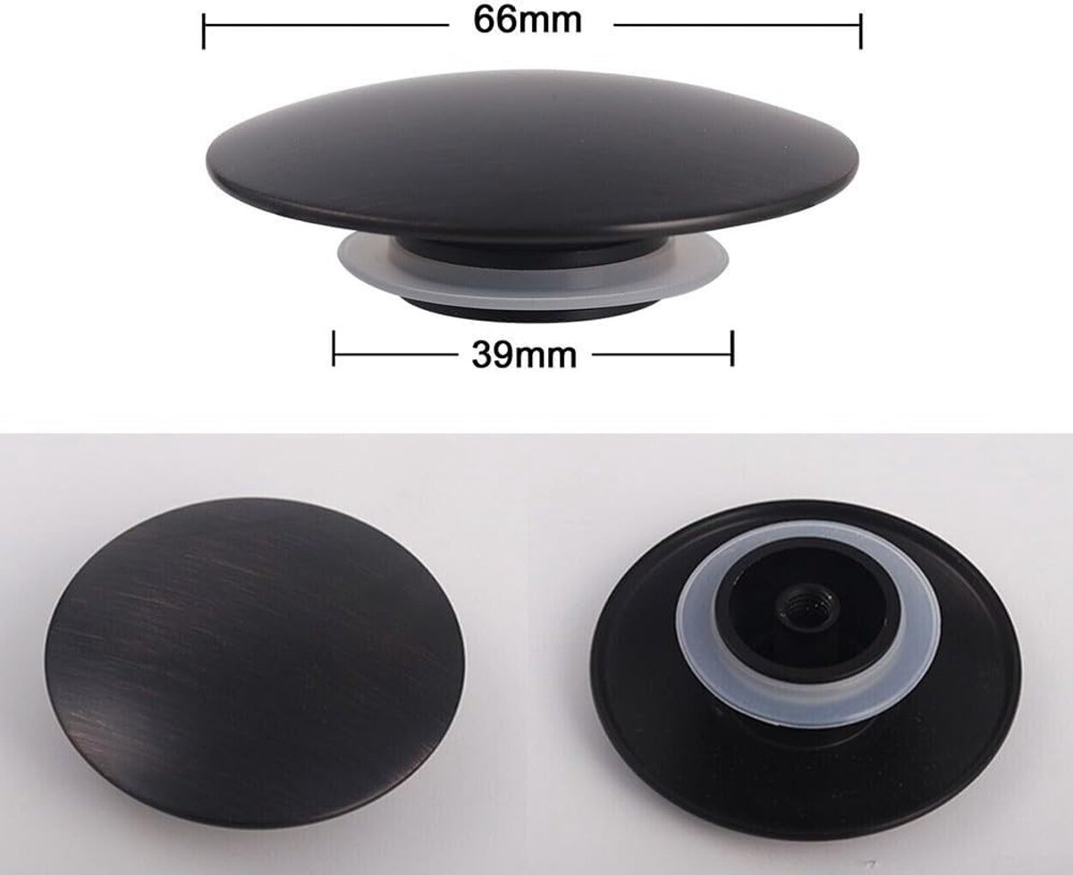 Afval Pop-Up Badkamer Wastafel Drukknop Klik Clack Drains 66mm Diameter M8 Schroefdraad