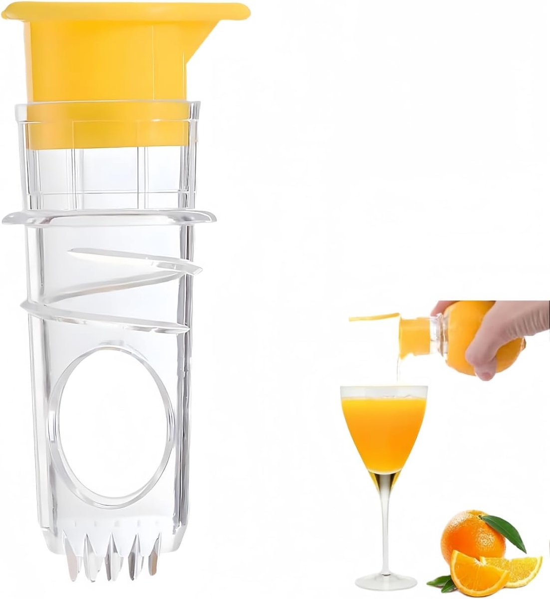 limoenpers, kleine handmatige sapcentrifuge, draagbare oranje pers met filter, citrusvruchtenpers voor citroen, limoen, sinaasappel en grapefruit