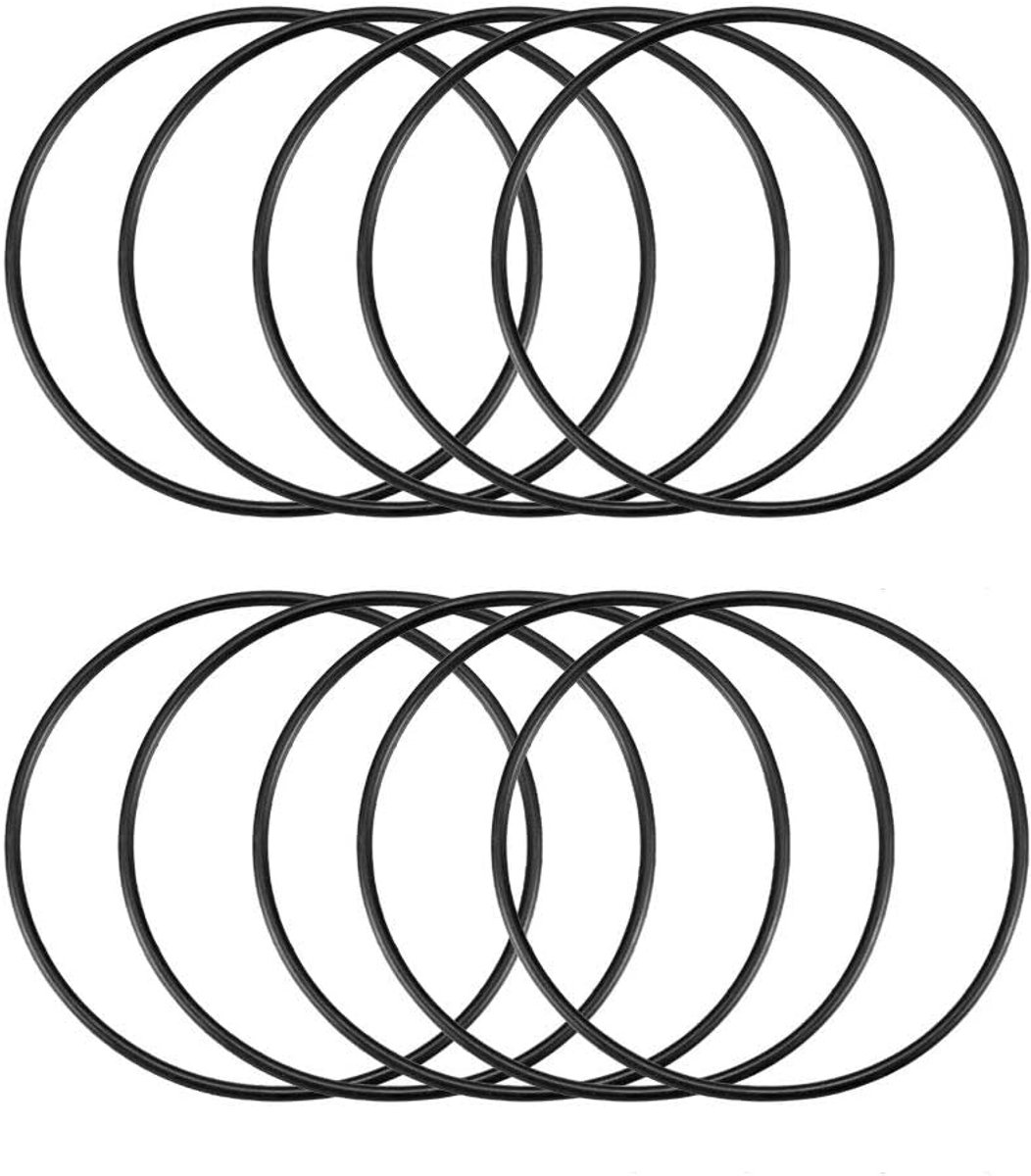 10 Stks Olieverzegeling O Ringen Zwart Nitril Rubber 66mm OD 2mm Dikte