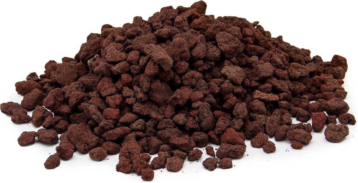Vulkanische Lapillo, natuurlijke tuinsteen, vulkaansteen, ideaal voor mulchen, voor het vullen van vazen, stenen en kiezelstenen, 4 liter