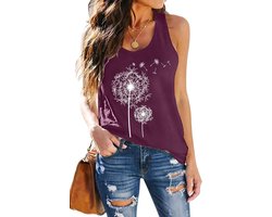 hohololo Dames Tank Top Met Paardebloem Vrouwen Zomer Vrije Tijd Tanktops Vrouw Mouwloos Tops