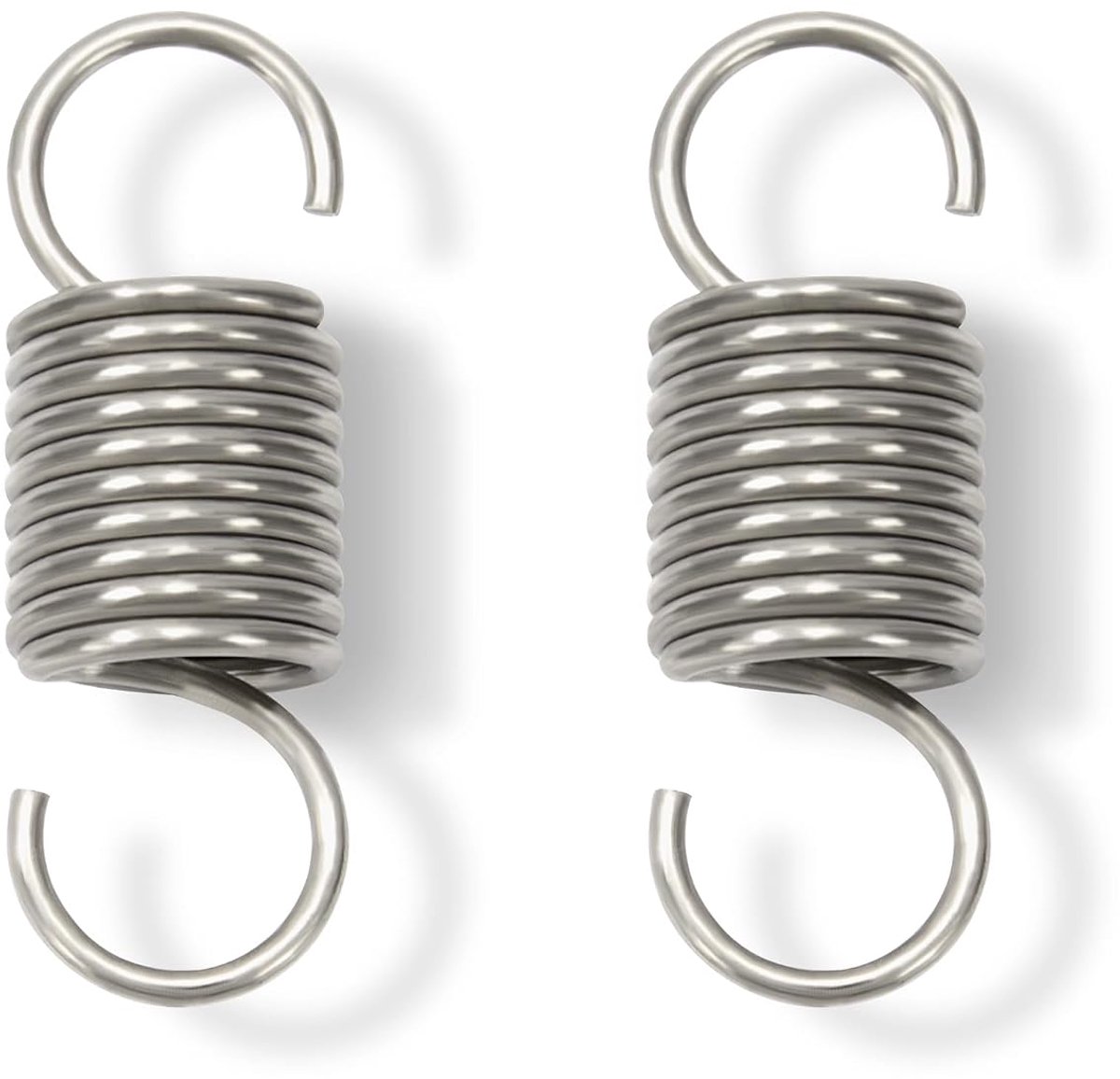 50 mm trekveer dubbele haak van roestvrij staal draaddiameter 2 mm buitendiameter 18 mm trein 8,3 kg 2 stuks