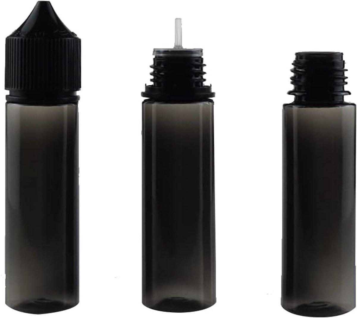 6 x 60 ml e-sigaretvloeistoffles, flexibele flesjes voor vloeibare huisdieren, e-sigaret, vloeibare eenhoornfles, lege verffles, penfles