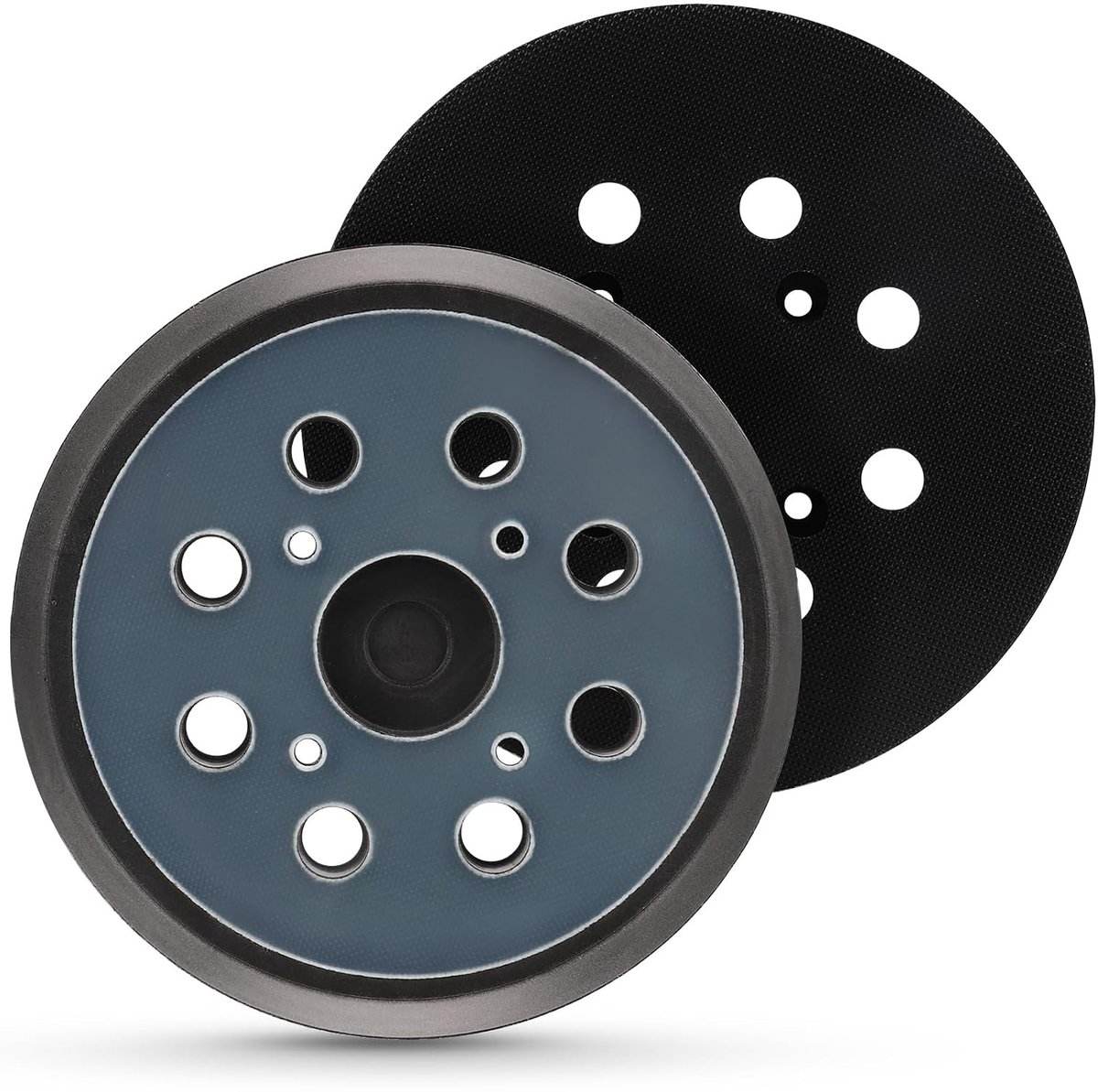 125mm Sander Pad Haak en Loop voor Milwaukee, 2 STKS, 8 Gat | 5 Inch Vervanging Backing Pad voor Milwaukee 51-36-7090 6021-21, voor Ridgid R2600 R2601 Random Orbit Sander Schuurpads