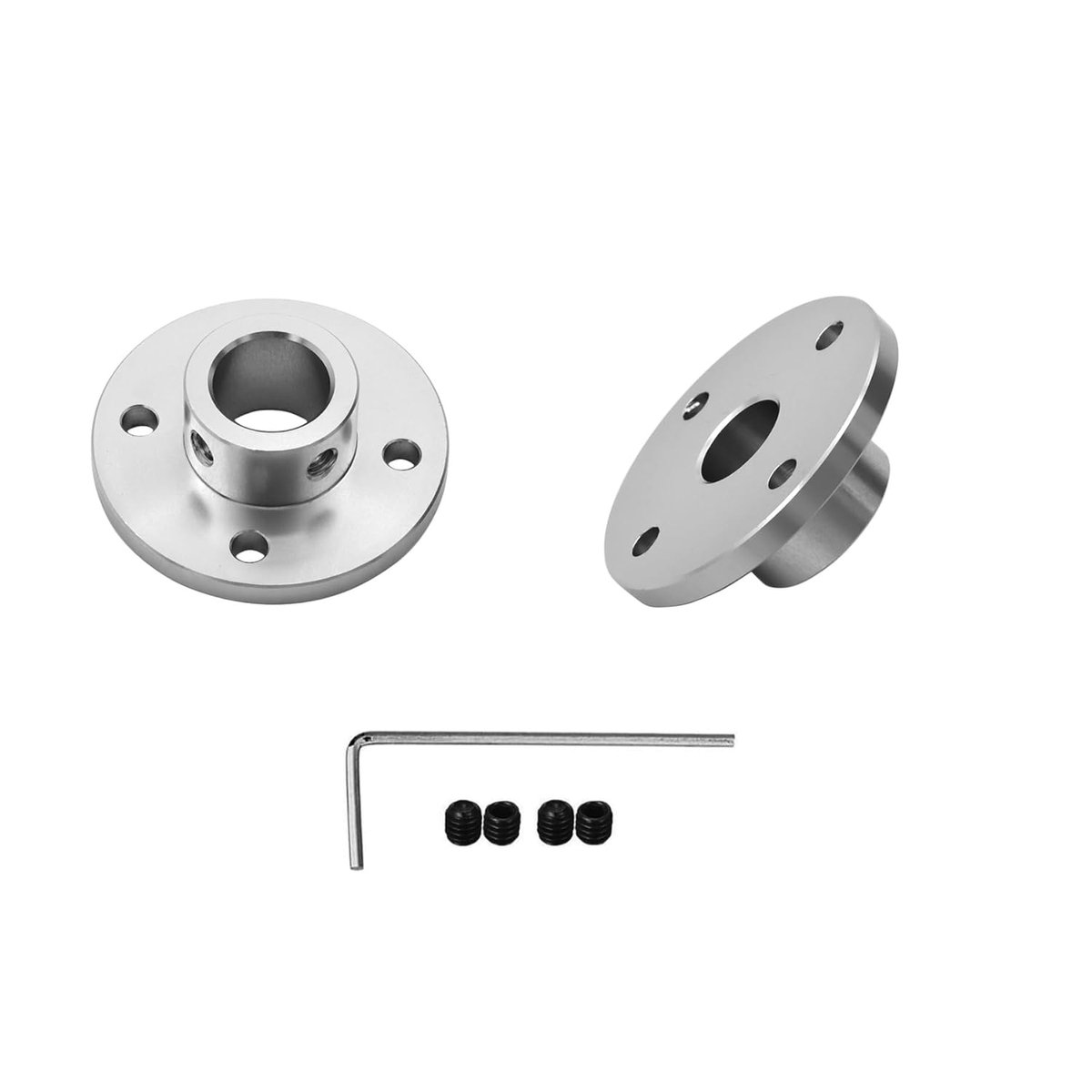 2 stuks 16 mm flenskoppelingen van aluminiumlegering, stijve geleidingsmodelkoppelingsaccessoires, asbeslag voor doe-het-zelf RC-modelmotoren