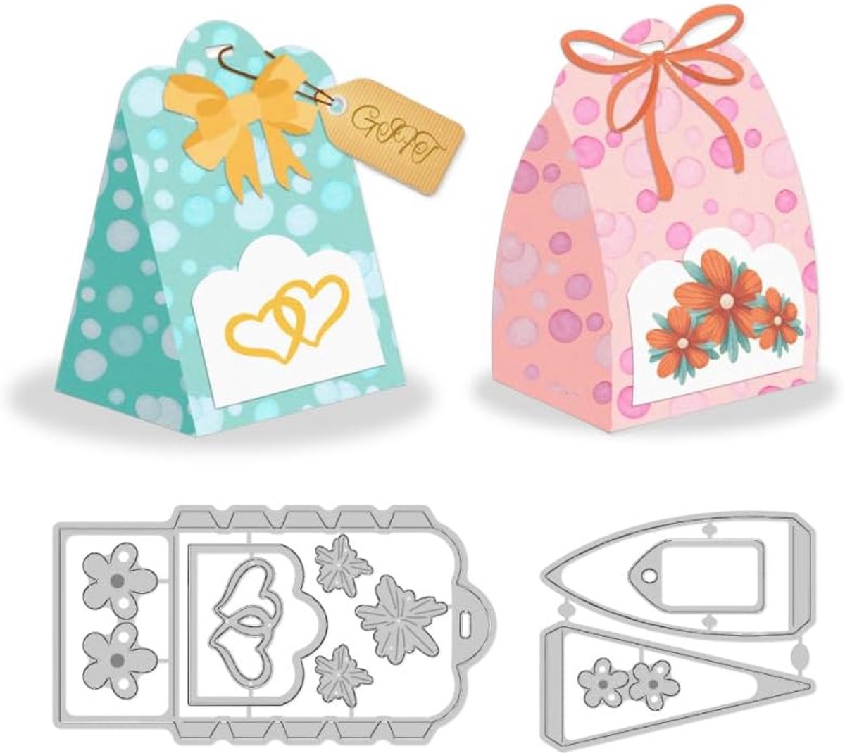 3D-stanssjablonen voor geschenkdozen, zakjes en metalen stanssjablonen, nieuwigheden 2025, reliëfsjablonen voor bruiloft, doe-het-zelf reliëf, scrapbooking, knutselen