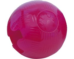 TPR-bal voor honden, maat 5,7 cm, robuust materiaal, flexibele bal, verzorgt de gezondheid van je hond, hondenspeelgoed, hondenballen, roze