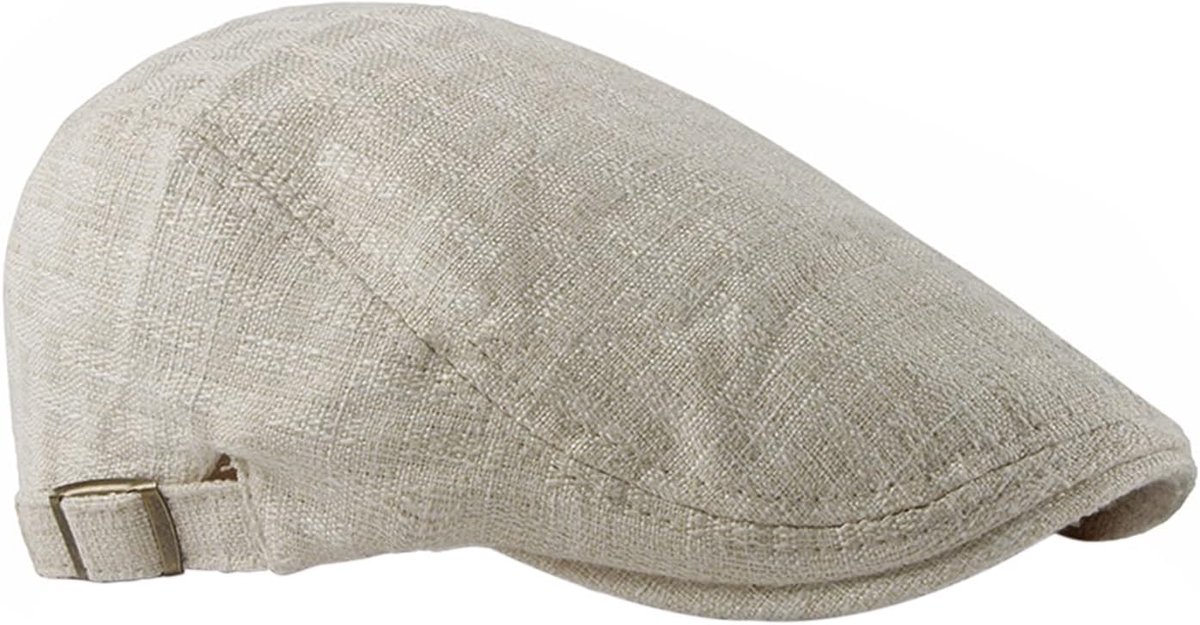 Platte Pet Baret Rijden Hoed - Mode Newsboy Flat Cap Ierse Gatsby Hoed Platte Petten Verstelbare Duckbill Hat voor Baseball Golf Driving Hunting, 55-60 CM