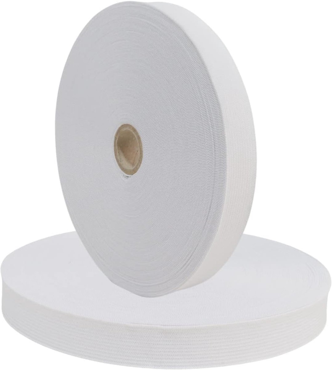 Scheurvaste rubberen banden om te naaien, breed, 30 mm, 25 m, wit, sterk elastiek voor broekrubber, huishouden, doe-het-zelf handwerk, stoffen om te naaien