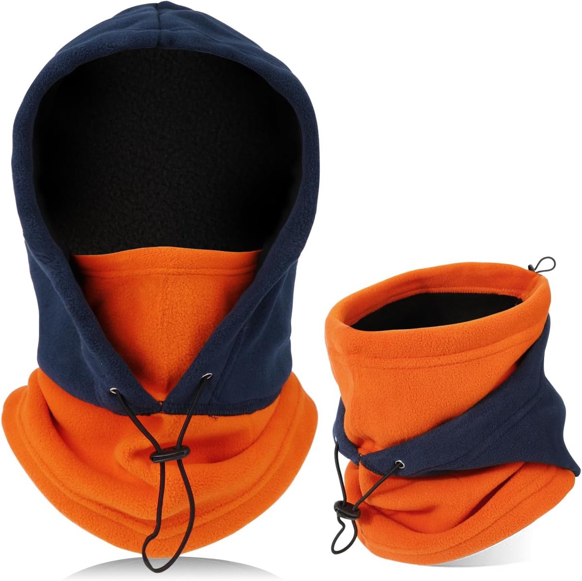 Bivakmuts, winddicht skimasker, thermische fleece winter-capuchon, multifunctioneel gebruik, uniseks, warm en ademend gezichtsmasker, zwaargewicht nekwarmer voor winter- en buitensporten