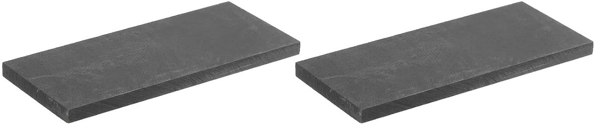 Grafietblok, rechthoekig, grafiet, elektroden plaat, 100 x 40 x 5 mm, voor smeltgieten, elektrolyse galvaniseren