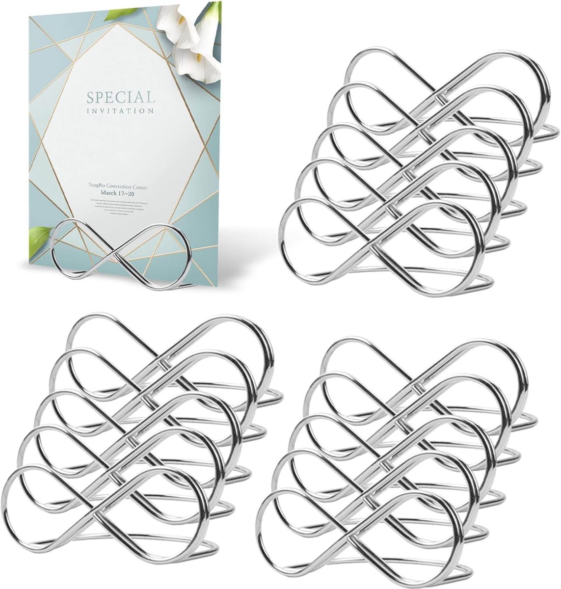 15 stuks metalen tafelkaarthouders voor bruiloften, feesttafeletiketten, tafelkaartclips, berichtclip, tafelnummerhouder, standaard, naaminstelling voor bruiloften, feesten, verjaardagen, kantoor
