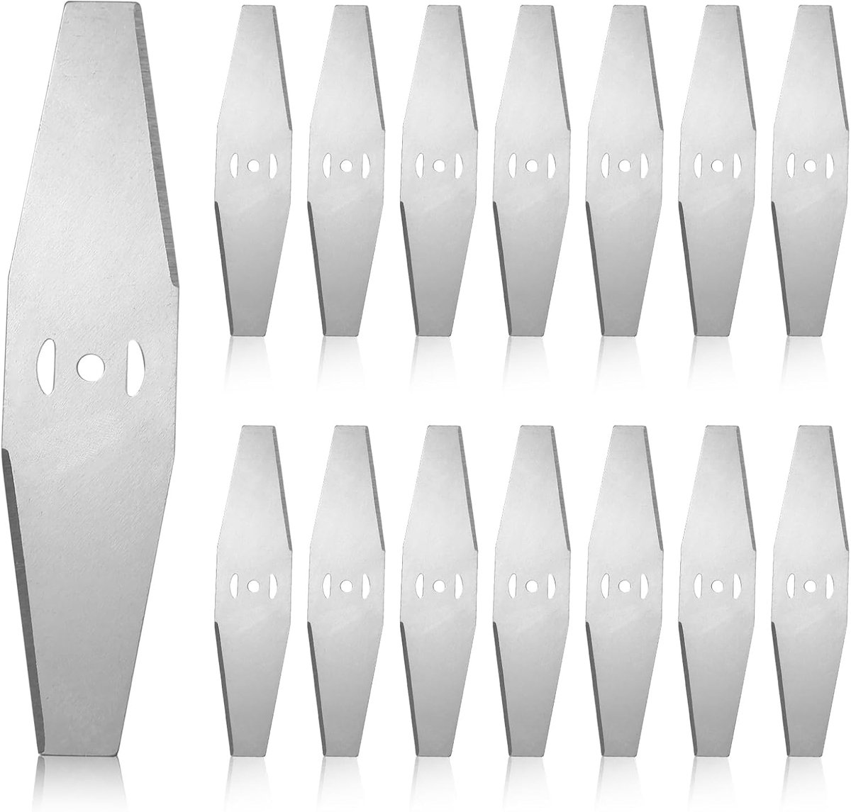 15 stuks metalen grastrimmer-messen, accessoires metalen mes voor grastrimmer, reservemesjes, metalen lemmet, reservemesjes, elektrische grastrimmer, reservemes, trimmmmes