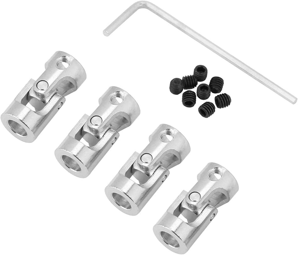Universele Vernikkelde Ijzeren Motor DIY Stuurlengte 23mm OD 11mm Joint:(5x5mm)