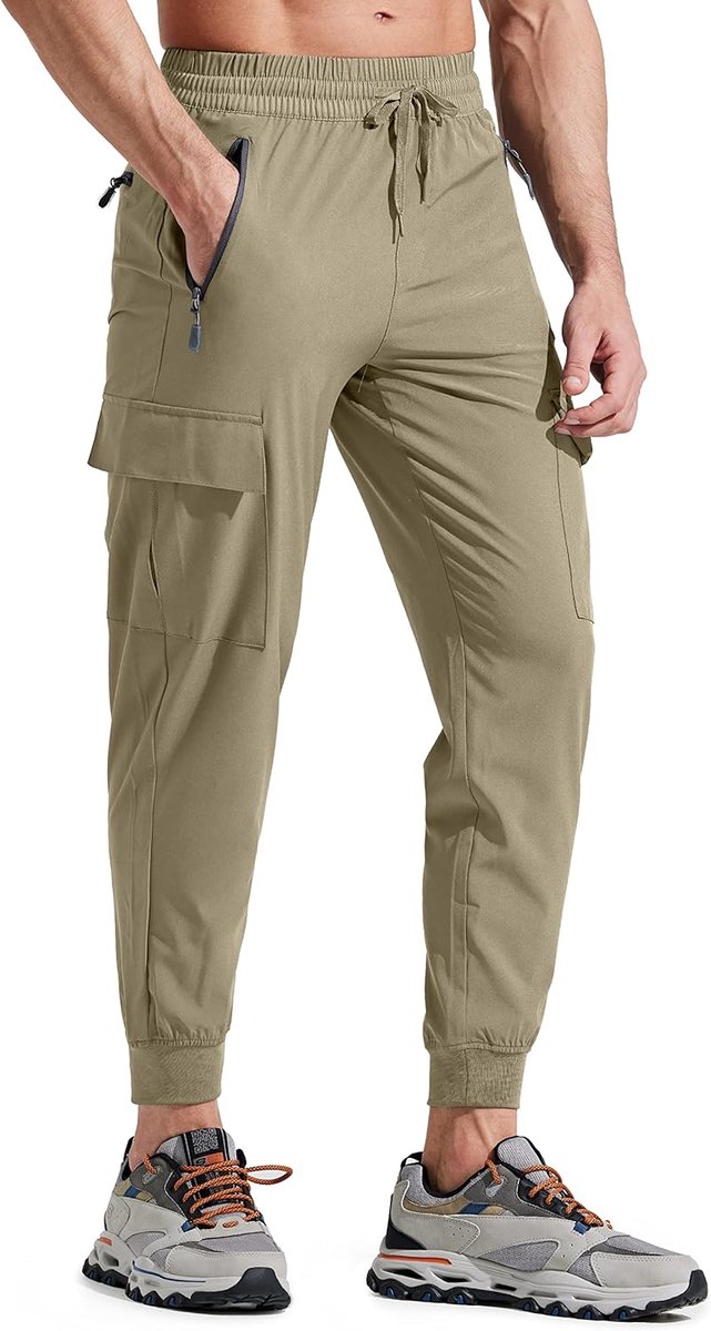 Wandelbroek voor Heren Cargobroek Joggingbroek Lichtgewicht Outdoorbroeken Trekkingbroek Joggers Running Stretch Zakken