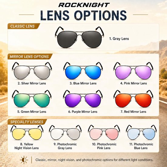 Gepolariseerde Aviator Zonnebril voor Mannen Vrouwen UV400 Metalen Frame Platte Top Rijden Outdoor Shades Lichtgewicht 58mm — afbeelding 5