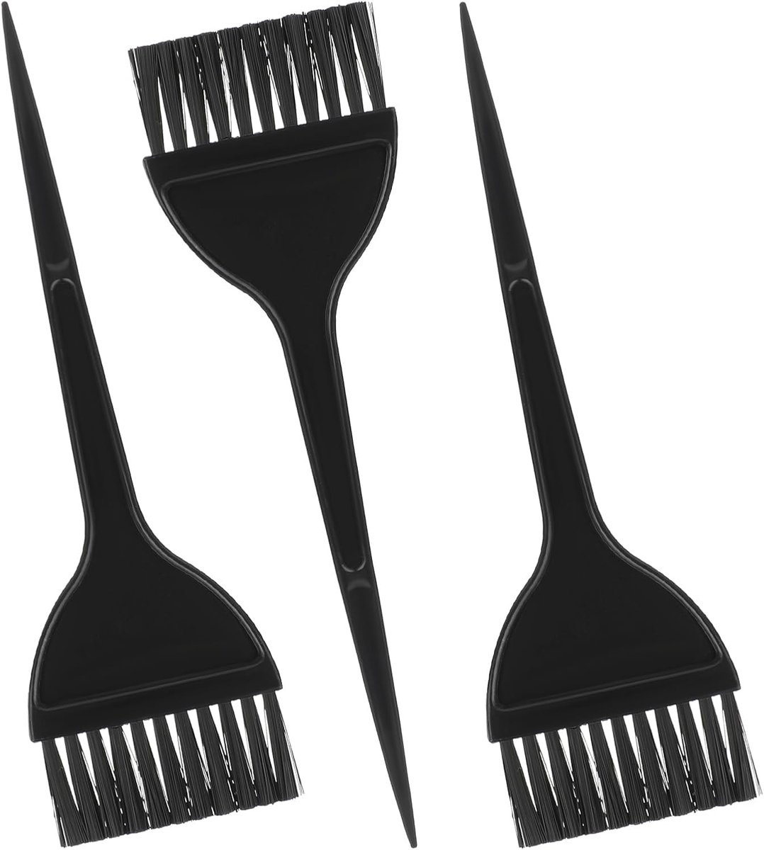 Haarverfborstel voor stylist, haarkleurbenodigdheden, salonaccessoires, applicatorborstels voor stylisten, haren, doe-het-zelf gereedschap (plastic zwart)