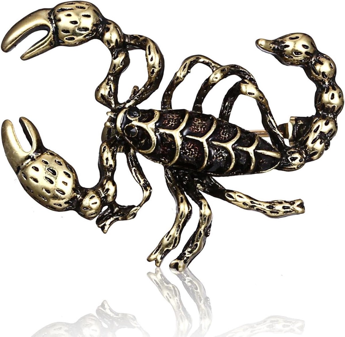 Emaille Pin Gothic Schorpioen Insect Broche Persoonlijkheid Corsage Boeket Revers Pin Sjaal Decoratie Accessoires Voor Vrouwen Mannen