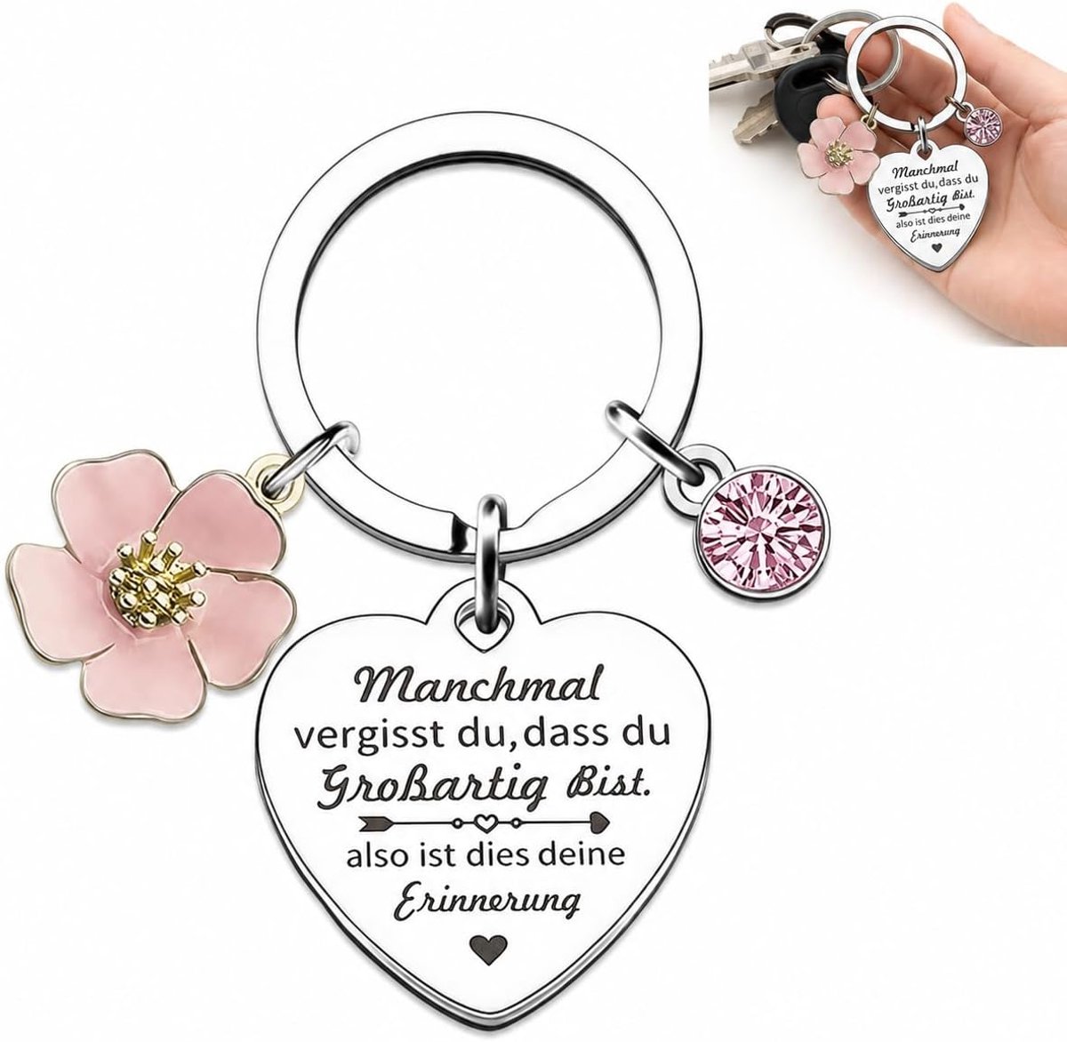 Cadeaus voor Vrouwen Adventskalender Vulling - Sleutelhanger met Diepgravure - Kleine Cadeaus voor Kerst, Beste Vriendin, Mama en Vrouw - Funkleding Accessoires en Kleinigheden