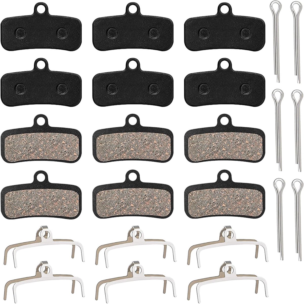 6 paar fietsremblokken schijfremblokken hoogwaardige MTB remblokken voor Shimano D03S D02S Saint BR-M810 M820 Deore XT BR-M8020 M8120 Zee BR-M640 MT420 Tektro HD M735 M745 M750 TRP SL